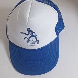 Duke Basketball Blue & White Trucker Hat With Mesh Back